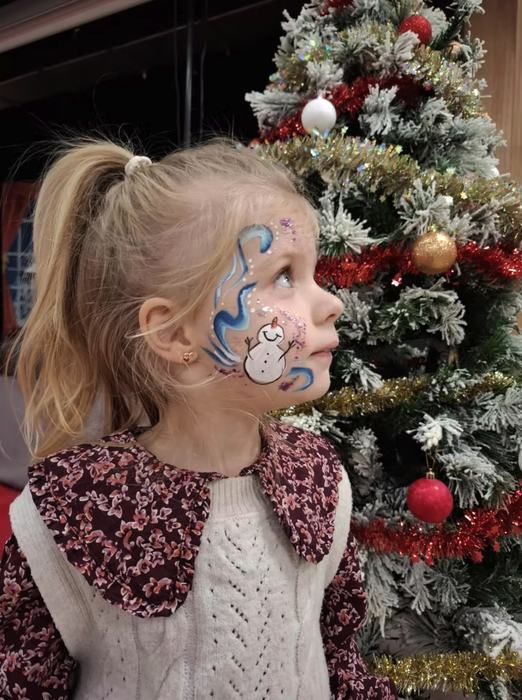 Maquillage enfant bonhomme de neige